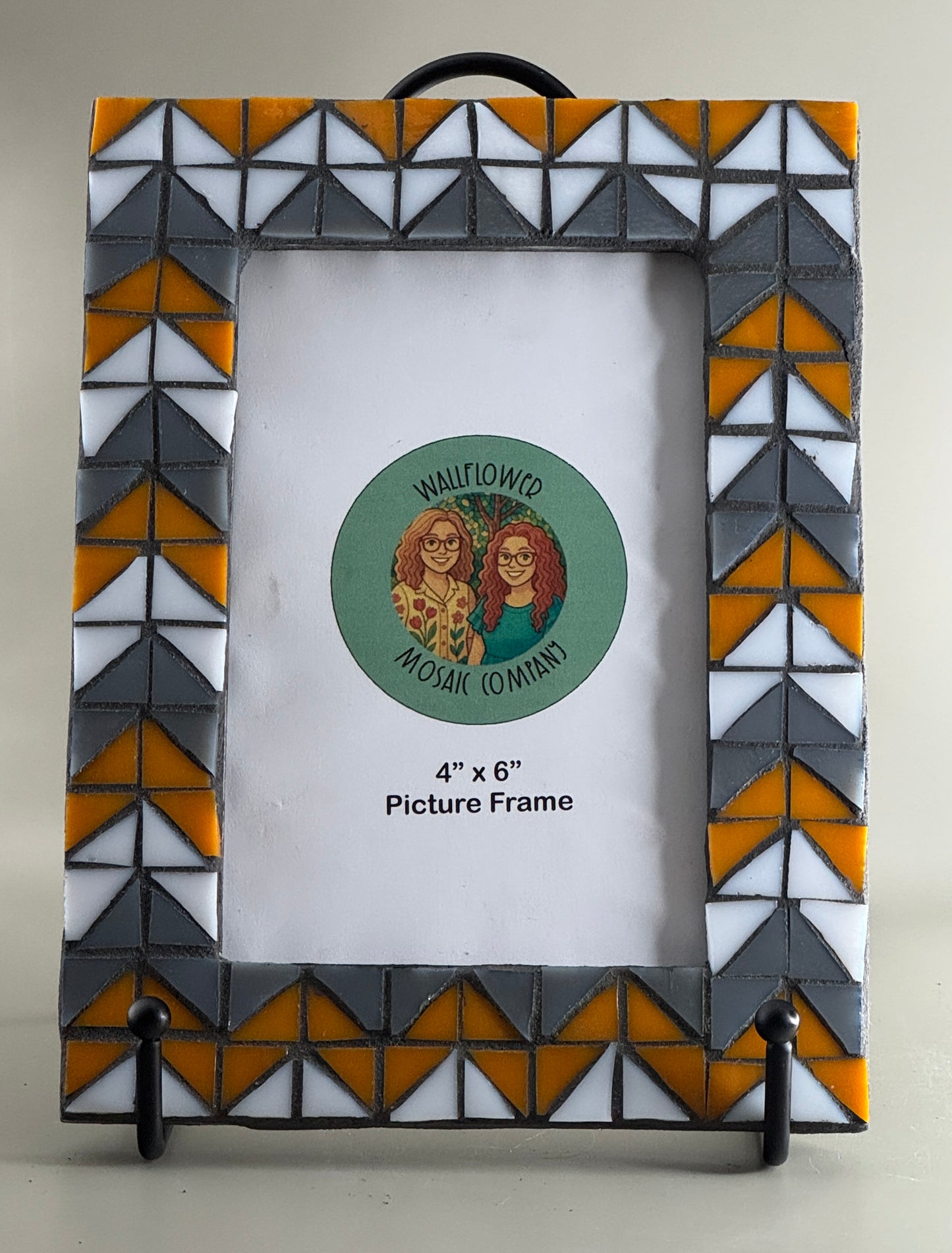 Orange Chevron Picture Frame | Level 2