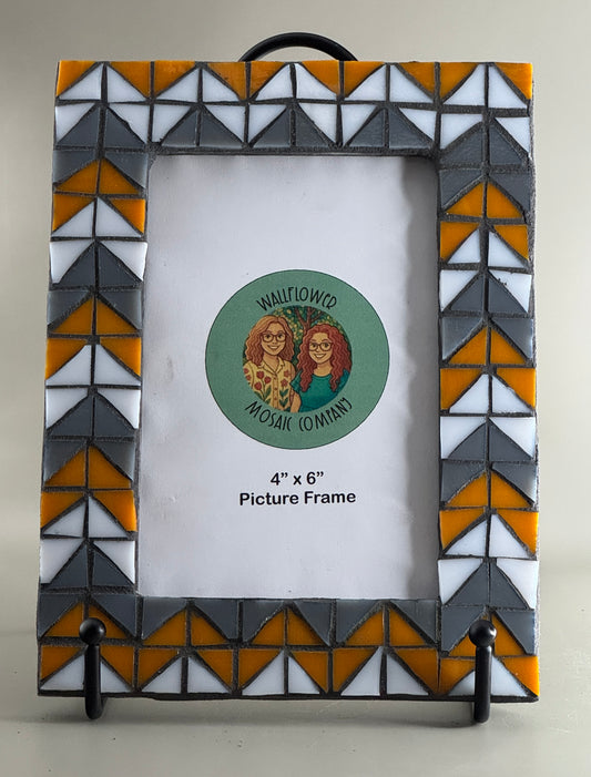Orange Chevron Picture Frame | Level 2