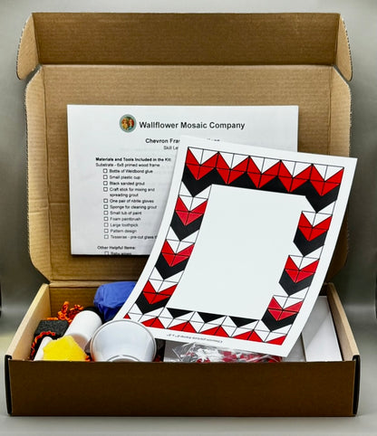 Red Chevron Picture Frame | Level 2