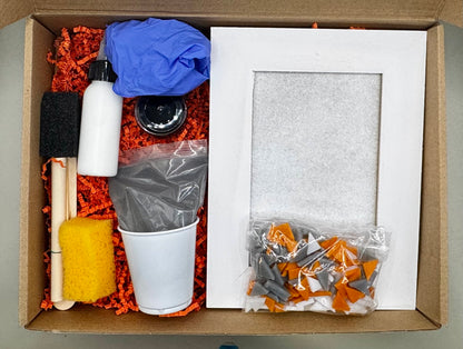 Orange Chevron Picture Frame | Level 2