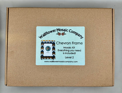 Orange Chevron Picture Frame | Level 2